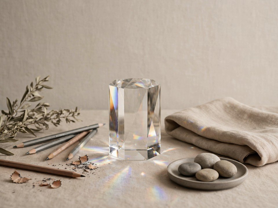 Quiet still-life study accompanying permissions